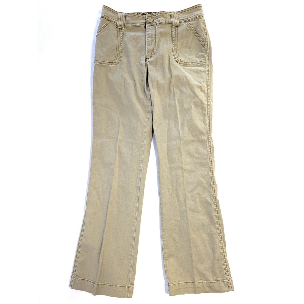 Lee Natural Bootcut Khaki Pants Womens 6 Medium Tan 29x31 Stretch 4653226